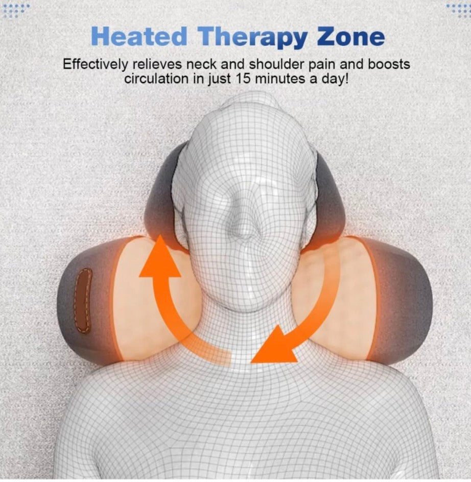 Heated Cervical Support Pillow for Neck and Spine